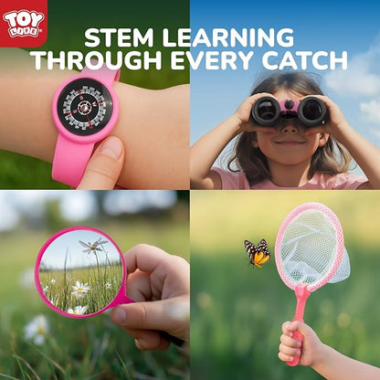TOY Life Kids Explorer Kit with Bug Catcher for Kids, Bug Catching Kit with Bug Toys, Kid Safari Vest &amp; Hat, Compass, Binoculars, Magnifying Glass, Educational Outdoor Toys Kid Adventure Kit