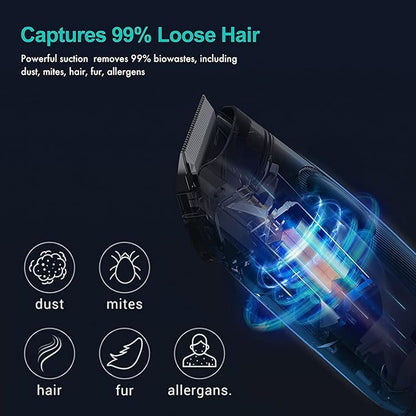 neabot Neakasa P1 Pro Pet Grooming Kit &amp; Vacuum Suction 99% Pet Hair, Professional Clippers with 5 Proven Grooming Tools for Dogs Cats and Other Animals