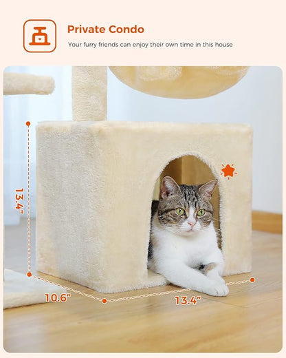 PEQULTI Small Cat Tree, [28.5&