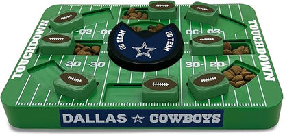 Pets First NFL Dallas Cowboys Large Puzzle Toy - Interactive Dog Treat &amp; Slow Feeding Toy