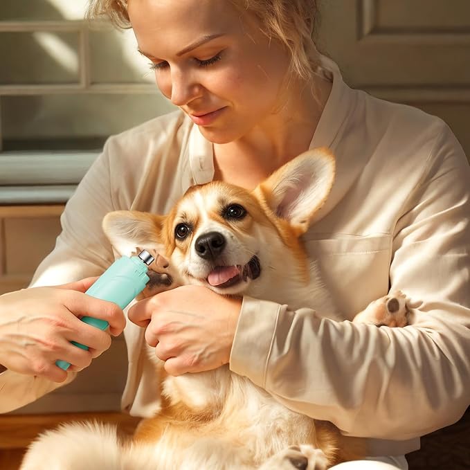 YABIFE Dog Nail Grinder, Dog Nail Trimmers and Clippers Kit, Super Quiet, Rechargeable, for Small Large Dogs &amp; Cats Toenail &amp; Claw Grooming,3 Speeds