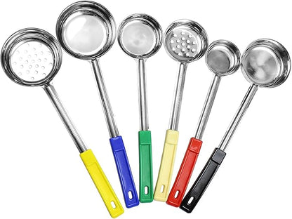 Darware Portion Control Serving Spoons (6-Piece Ladle Set); w 1/4 Cup, 1/2 Cup, 3/4 Cup &amp; 1 Cup (2, 4, 6, 8 oz) &amp; 1/2 &amp; 1 Cup Utensils/Spoodles