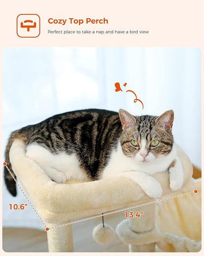 PEQULTI Small Cat Tree, [28.5&