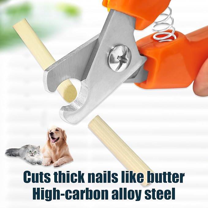Dog Nail Clippers 767C – Heavy Duty Nail Trimmers for Large &amp; Small Breeds, Easy-to-Use Pet Clippers for Thick Nails, Dog Toenail Clippers for Large Dogs