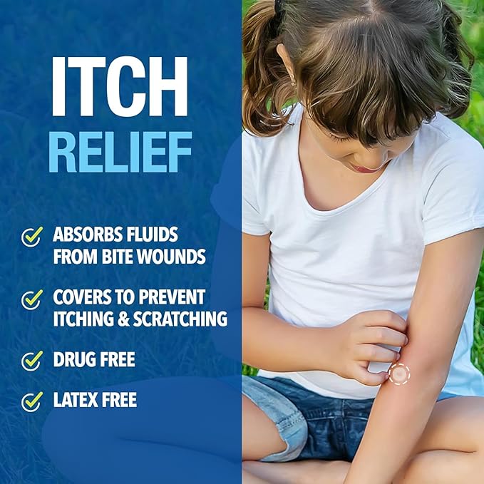 Cutter Bug Bite Patches Itch Relief Hydrocolloid Patches for Kids &amp; Adults, Absorbs Fluids, Helps Heal, Prevents Scratching, Mosquito Itch Relief, Hydrocortisone &amp; Suction Tool Alternative, 153 Count