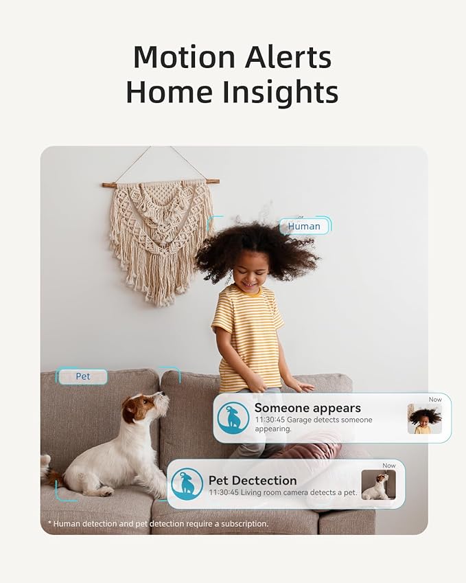 blurams Indoor Security Camera, 5GHz/2.4GHz Dual-Band, 2K PZT Pet Camera with Phone App, 360° Cameras for Home Security, 2-Way Audio, Motion Tracking, Night Vision, Siren, Cloud&amp;SD