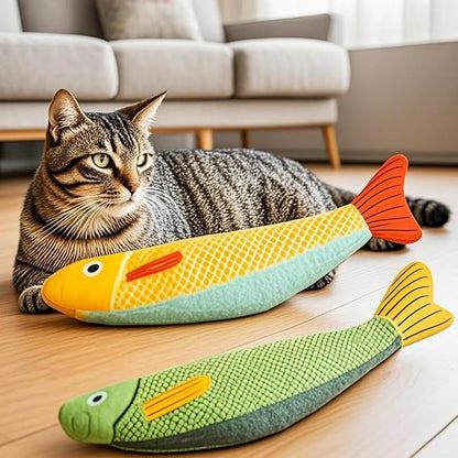 Cat Toys for Bored Indoor Adult Cats - Catnip Toys for Mental Stimulation, Interactive &amp; Durable Kicker Toys for Solo Play, Best for Lazy or Senior Cats(Green