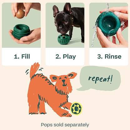 WOOF Pupsicle - Long-Lasting Interactive Dog Toy to Keep Your Pup Busy and Distracted - Safe for Dogs - Low-Mess Design - Dog Toys for XL Dogs 75 lbs and Up