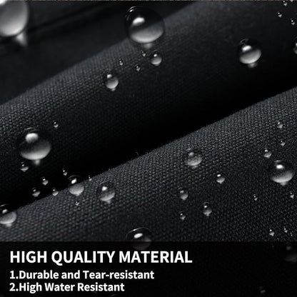 Coverado Rear Car Seat Covers, Waterproof Canvas Seat Protector for Car Seat Cushions for Kids &amp; Dogs, Seat Covers Compatible with 2015-2025 Ford F150 &amp; 2017-2025 Ford F250 F350 F450(Black, 2PCS)