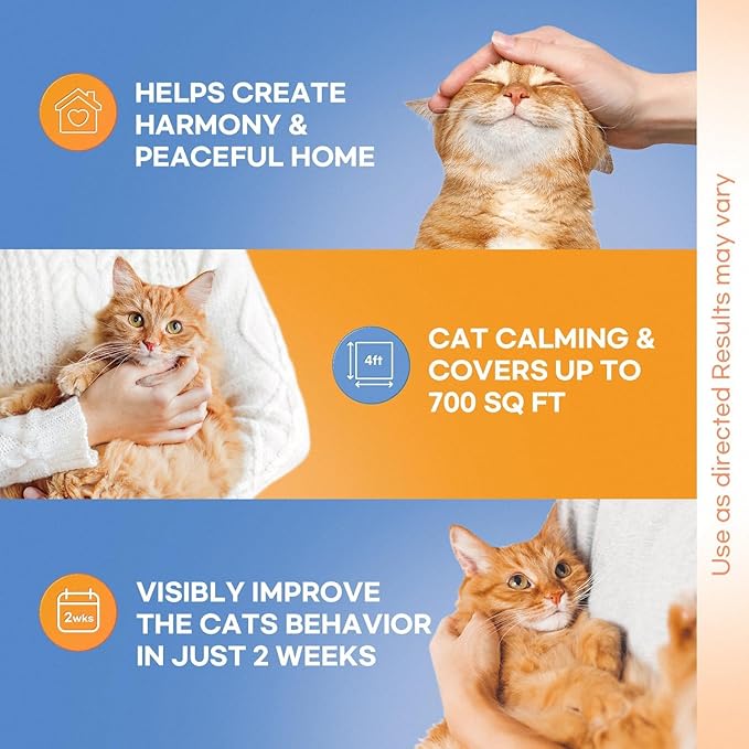 Cat Calming Pheromone Diffuser: Cat Calming Pheromones Diffusers - Reduces Stress &amp; Anxiety with Calming Pheromones