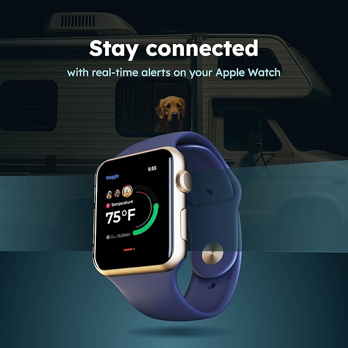 Waggle RV/Pet Temperature Monitor Lite + 4G Mini Camera Bundle - RV Pet Monitor | Real-time Temperature, Humidity, 4G Multi Carrier, 4G LTE Security Camera, Indoor/Outdoor, 2 Way Audio, Night Vision