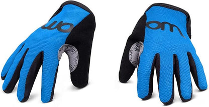 woom TENS Bike Gloves, Child’s &amp; Youth Bicycle Full Finger Protection with Grip for Road Cycling &amp; Mountain Biking (Boys &amp; Girls)