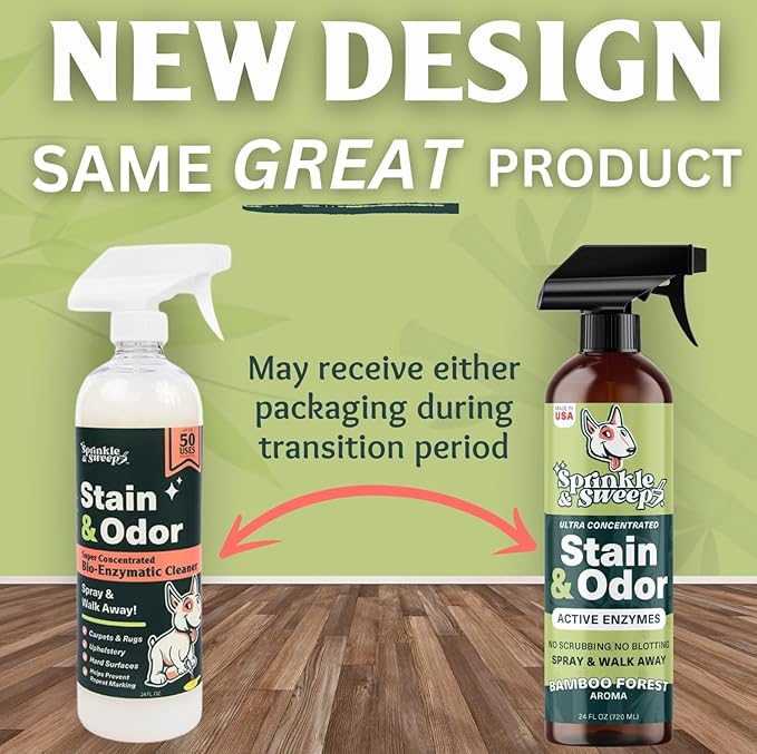 Enzyme Cleaner for Cat Urine | Cat Pee Odor Eliminator &amp; Stain Remover | Dog Urine Carpet Spray | Multi-Surface Cat Urine Destroyer | Pet Odor Neutralizer (24oz)