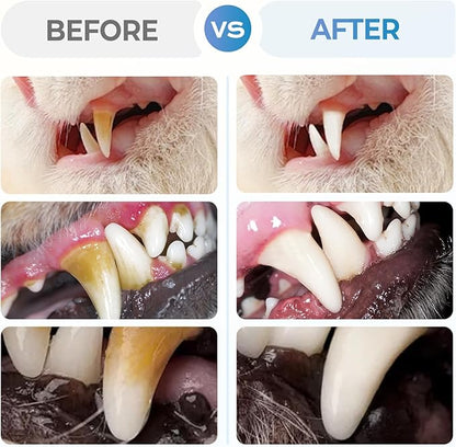 Pet Toothbrush Pen, 2025 Upgrade Pet Oral Repair Gel, Dog &amp; Cat Dental Care, Fresh Breath, White