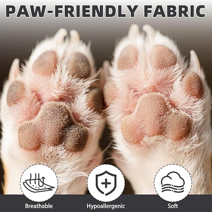 KOOLTAIL Dog Socks for Hot Pavement, Summer Breathable Dog Socks to Prevent Licking Paws, Non Slip Pet Boots &amp; Paw Protectors for Hardwood Floor,Grippy Shoes for Small Medium Large Senior Dogs,Black M