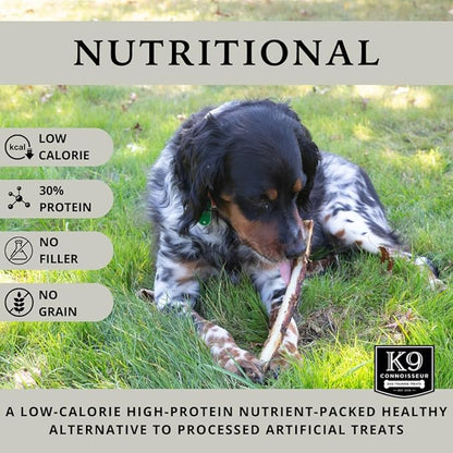 K9 Connoisseur Single Ingredient Dog Bones Made in USA for Small Breed Dogs All Natural Meaty Beef Chew Treat Bone Best for Puppies Up to 15 Pounds (1 Pk of 5 Ribblets)