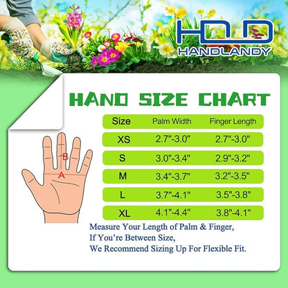 HANDLANDY Long Gardening Gloves for Men &amp; Women, Cowhide Leather Rose Pruning Gloves- Breathable &amp; Durable Gauntlet Glove (Medium, Brown)