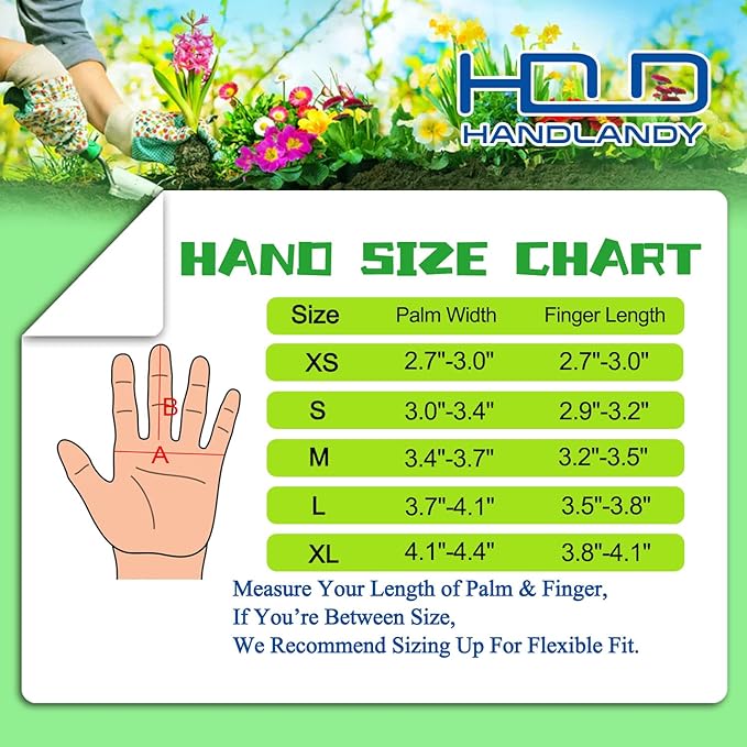 HANDLANDY Long Gardening Gloves for Men &amp; Women, Cowhide Leather Rose Pruning Gloves- Breathable &amp; Durable Gauntlet Glove (Small, Brown)