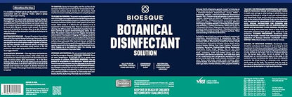 Bioesque Botanical Disinfectant Solution, Heavy Duty Broad-Spectrum Disinfectant, Kills 99.9% of Bacteria, Viruses*, Fungi, &amp; Molds, 1 Gallon (Pack of 1)