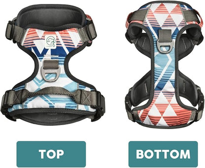 Embark Adventure Dog Harness, Reflective Trim XL Dog Harness for Extra Large Dogs No Pull - Military Grade Nylon, 2 Leash Clips &amp; Gel Lined Handle.