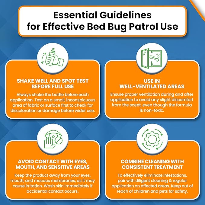 Natural Bed Bug Killer – 3 Pack (3oz Each) Travel Spray – Non-Toxic, TSA Safe, Child &amp; Pet Friendly Formula for Airbnb, Luggage, Hotels, Rideshare, and Work Trips