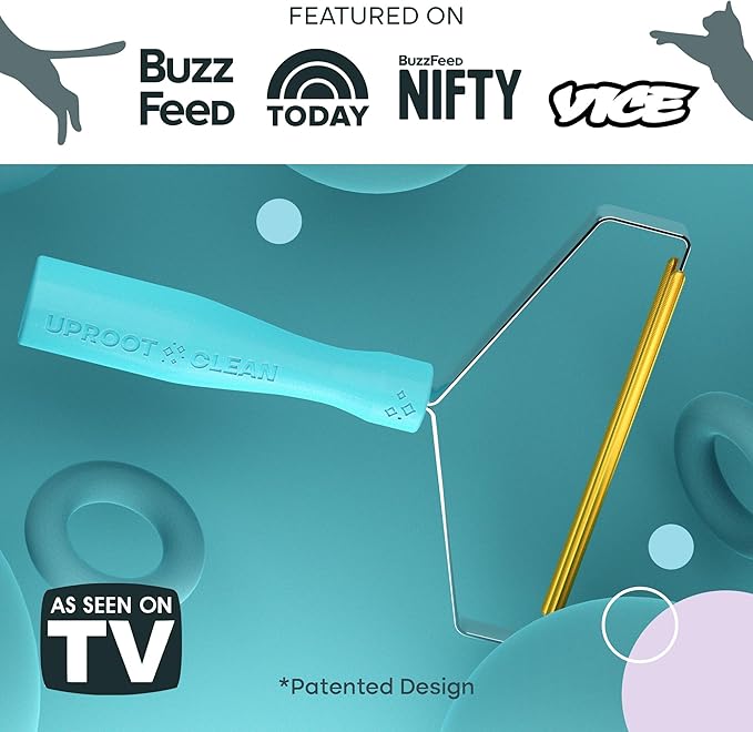 Uproot Cleaner Pro Pet Hair Removal Tool -2 Pack-Special Dog Hair Remover Multi Fabric Edge and Carpet Rake by Uproot Clean-Cat Fur Remover for Couch, Pet Towers, Rugs, Cat Mats and Trunks &amp; Much More