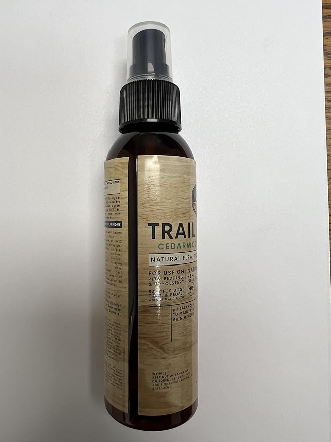 Trail Guard Natural Extra Strength Insect, Flea and Tick Spray for Dogs, Cats, People &amp; Home (2Pack 4oz, Cedarwood &amp; Rosemary)