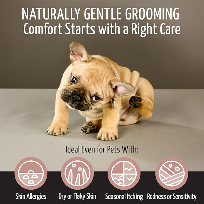 Tauro Pro Line Deshedding Dog Shampoo, Natural Pet Wash, Coat Regrowth Formula for Sensitive Skin &amp; Shedding Control, Deodorizing for Smelly Dogs (Fur Growth - 13.5 Fl Oz)