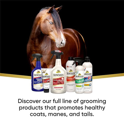 Absorbine ShowSheen Hair Polish &amp; Detangler 32oz Spray Bottle, Horse and Dog Coat, Mane and Tail, Instant Detangling &amp; Reduces Hair Breakage for Healthy Grooming &amp; Radiant Shine