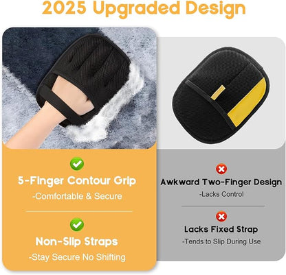 Pet Hair Remover, 2025 Upgrated Five-Finger Electrostatic Pet Hair Removal Gloves, Cat &amp; Dog Hair Remover for Couch, Furniture,Clothing, Animal Fur Removal Tool, Cat Grooming Gloves-2PCS