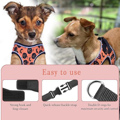 Comfort Fit Dog Harness Soft Padded No Pull Harness with Adjustable Buckles for Small Medium Large Dogs Step in Pet Vest with Easy Control Handle for Walking Jogging Running Training Dogs &amp; Puppies