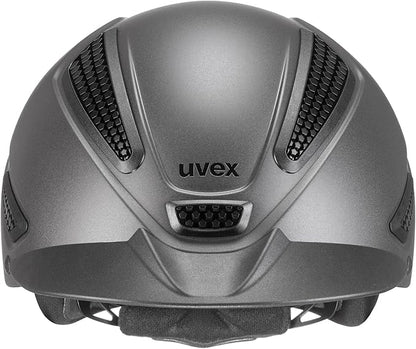 uvex perfexxion II Horse Riding Helmet for Women &amp; Men, Anthracite - Adjustable &amp; Excellent Ventilated Helmet