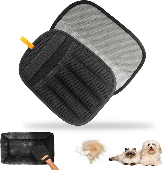 2025 Newly Upgraded Pet Hair Removal Gloves for Cats &amp; Dogs, Electrostatic Grooming Gloves for Pet Hair, Five-Finger Reusable Pet Hair Remover Tool for Clothes, Bed, Couch, Carpet, 1 Pcs