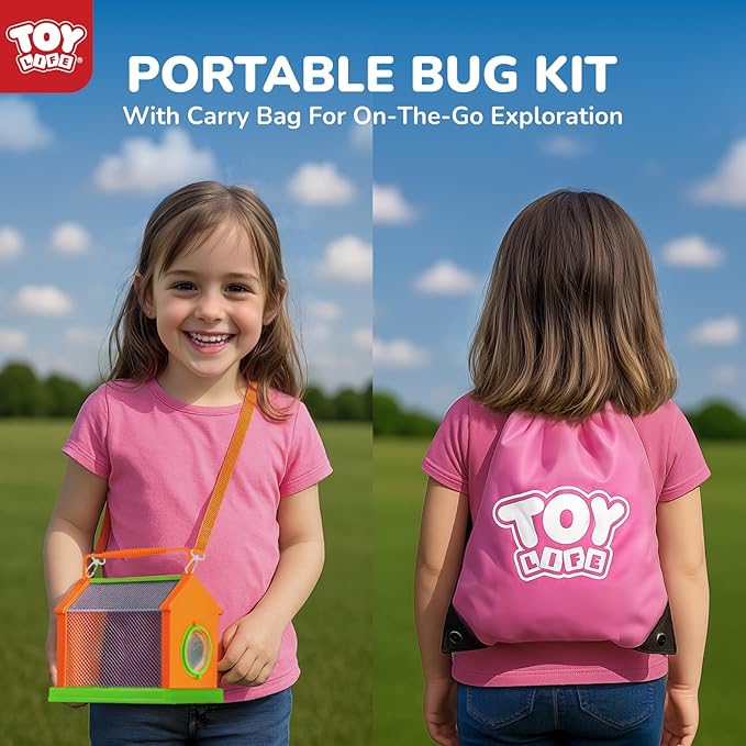 TOY Life Kids Explorer Kit with Bug Catcher for Kids, Bug Catching Kit with Bug Toys, Kid Safari Vest &amp; Hat, Compass, Binoculars, Magnifying Glass, Educational Outdoor Toys Kid Adventure Kit