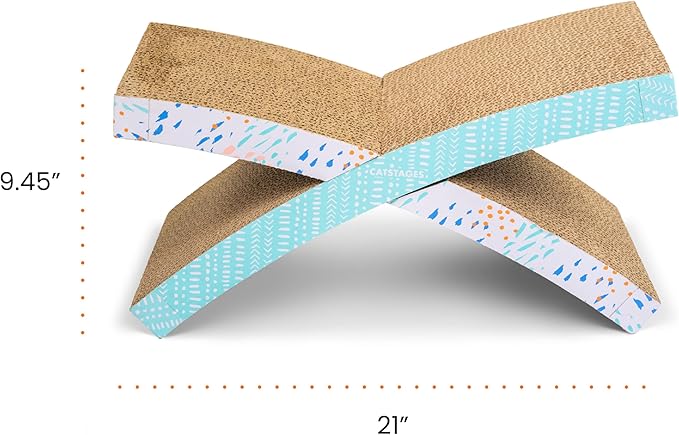 Catstages Easy Life Hammock Cat Lounger &amp; Scratcher – Elevated Scratcher &amp; Resting Spot for Cats, Comfortable &amp; Multifunctional Design