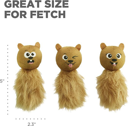 Outward Hound Nina Ottosson Plush Replacement Chipmunk Toys for Snuffle N&