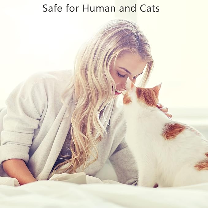 Wustentre 3 Pack Adjustable Anxiety Collar - Cat Calming Pheromones for Cats &amp; Kittens, Stress Reliever - Relaxing Comfortable Collar (Violet)