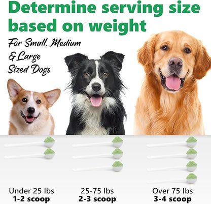 Teeth Cleaning Powder for Dogs - Dental Freshener with Probiotics for Bad Breath, Plaque, Tartar - Dental Care for Small, Medium, Large Dogs - 80g