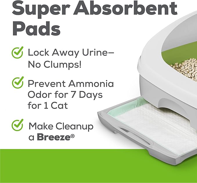 Purina Tidy Cats Non Clumping Litter System, Breeze XL All-in-One Odor Control &amp; Easy Clean Multi Cat Box - 18 lb. Box