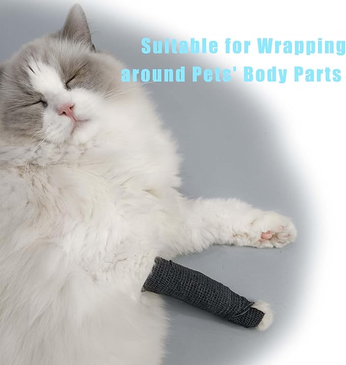 Self Adhesive Tape Wrap- 6 Rolls,Non-Woven Self Adherent Vet Wrap Tape,2in x 5Yard | Cohesive Bandage Tape for Wrist &amp; Ankle,Elastic Grip Cover (6Colors-6ROLLS)