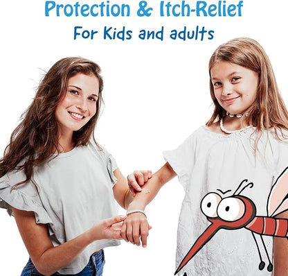 Moskinto The Original Mosquito Itch Relief Patches for Kids &amp; Adults, Bug Bite Patches Soothe Swelling &amp; Itching, Anti Itch Bug Bite Relief, Suction Tool Alternative, Travel Pack, 24 Count, Pack of 2