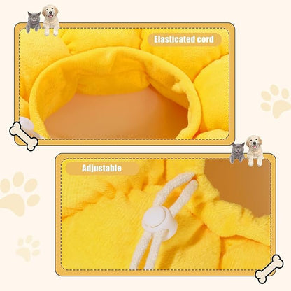 HOMBYS Soft Dog Cone for Dogs and Cats, Cute &amp; Fluffy Flower Shape for Claming, Adjustable Dog Collar Alternative After Surgery, Protective Elizabethan Collar for Dogs Recovery &amp; Stop Licking, L