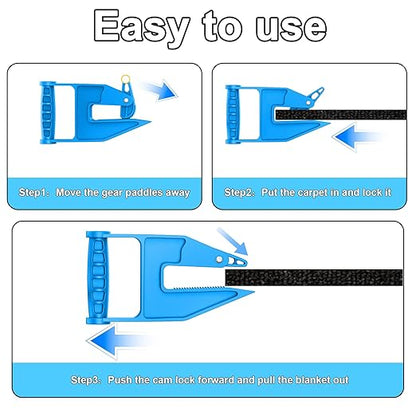Pair of Mat Movers Tool - Mat Grippers - Heavy Duty Stall Mat Handlers for Horse Mat, Gym Mat, Trailer Mat &amp; Rubber Mats -Ergonomic Mat Puller Perfect for Barn &amp; Home, Durable and Save Time