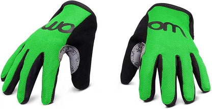 woom TENS Bike Gloves, Child’s &amp; Youth Bicycle Full Finger Protection with Grip for Road Cycling &amp; Mountain Biking (Boys &amp; Girls)