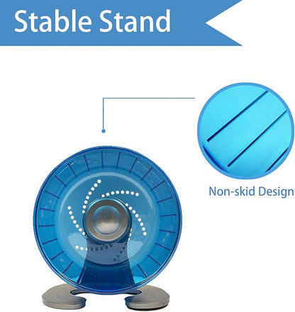 Petest Hamster Exercise Wheel, Silent Spinner Hamster Running Wheels, Diameter 6.7 inch, Blue