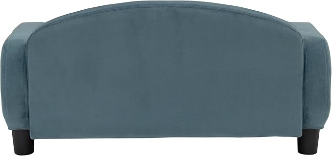 Paws &amp; Purrs Cat Sofa Bed, Pet Couch for Indoor Cats Elevated Cat Beds with Removable Washable Mattress Cover for Kitten, Puppy or Small Animal- 31.5" Wide, Cornflower