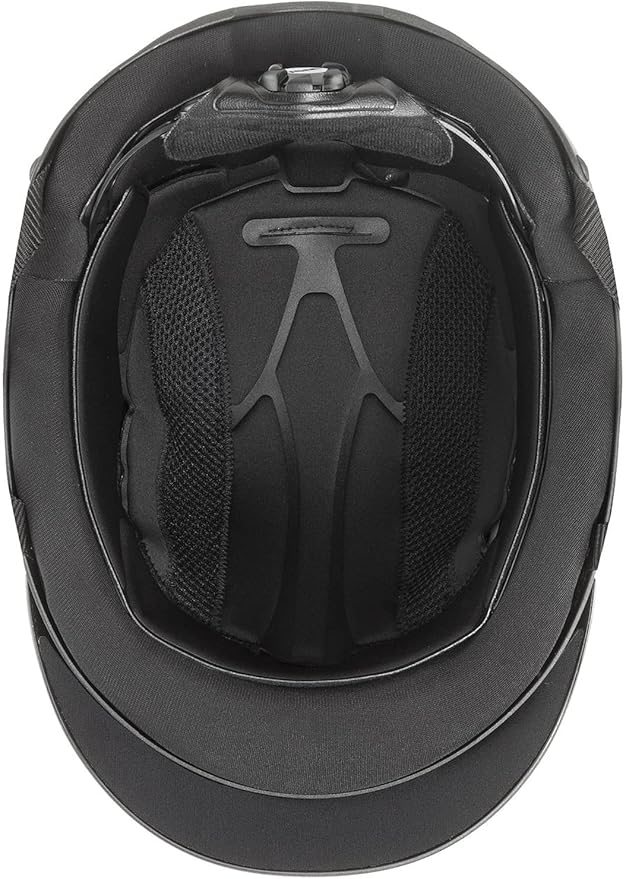 uvex perfexxion II Horse Riding Helmet for Women &amp; Men, Black - Adjustable &amp; Excellent Ventilated Helmet