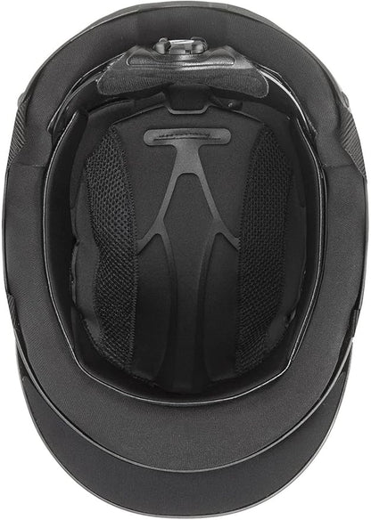 uvex perfexxion II Horse Riding Helmet for Women &amp; Men, Black - Adjustable &amp; Excellent Ventilated Helmet