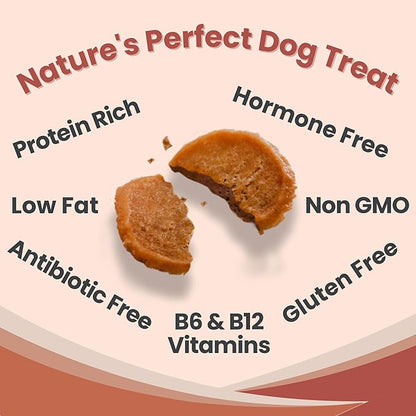 Farm To Pet - Dog Treats Chicken &amp; Turkey Chip Protein Value Pack, 100% All Natural, Single Ingredient Training Treats, Made in USA, for Small, Medium, and Large Dogs