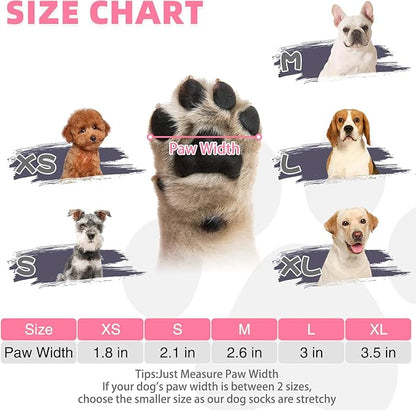 KOOLTAIL Dog Socks for Hot Pavement, Summer Breathable Dog Socks to Prevent Licking Paws, Non Slip Pet Boots &amp; Paw Protectors for Hardwood Floor,Grippy Shoes for Small Medium Large Senior Dogs,Pink XS